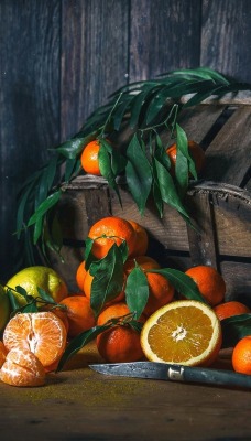 апельсин натюрморт корзина
