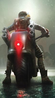 мотоцикл чудовища фара графика 3d