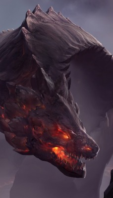 дракон пламя огонь