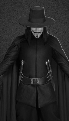 Anonymous vendetta черное