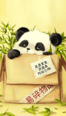 Панда в коробке