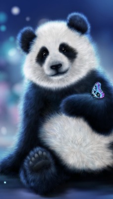 панда бабочка фонарик