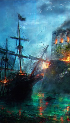 Assassins Creed игра корабль графика game ship graphics
