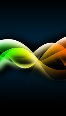 Абстрактные цветные волны