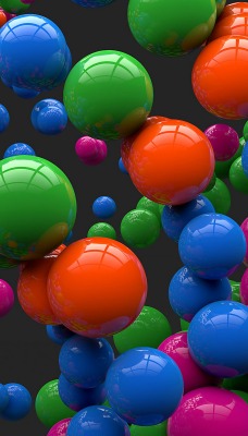 Цветные шары 3d
