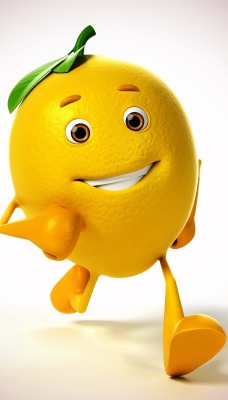 лимон веселый 3d