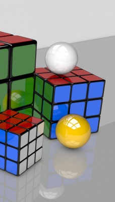 кубик рубика головоломка шары графика