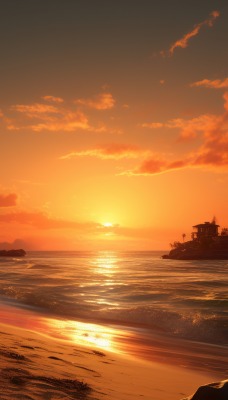 девушка побережье закат платье