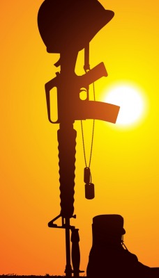 Оружие солнце автомат каска