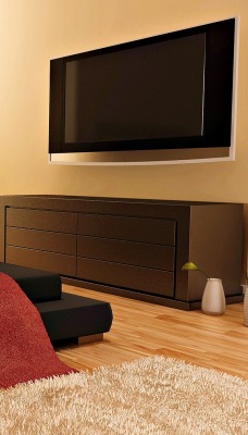 Кровать спальня телевизор