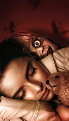 девушка спит ужасы постер