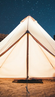 палатка ночь небо звезды