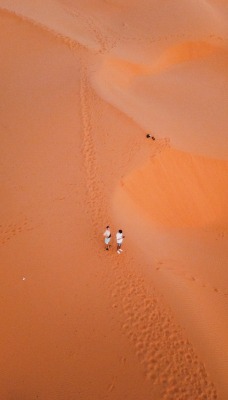 пустыня пара вид сверху песок