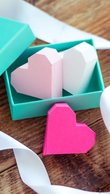 любовь оригами сердца бумага