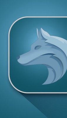 волк логотип силуэт