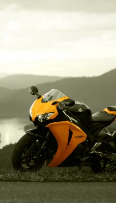 мотоцикл горы природа