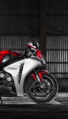 мотоциклы красный белый Honda