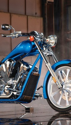 мотоцикл синий байк