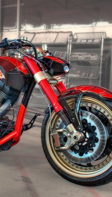 красный спортивный мотоциклы чоппер
