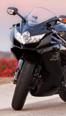 черный мотоциклы Suzuki GSXR