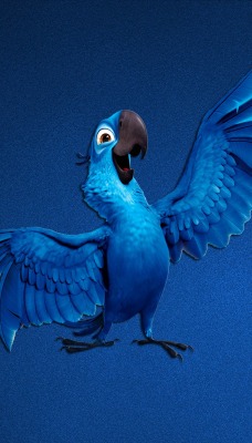 Рио синий попугай мультик