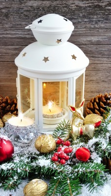 новый год рождество лампа свеча украшения