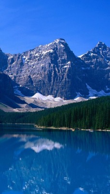 Синее озеро в горах