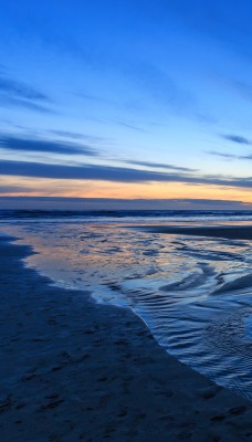 природа песок побережье горизонт небо море