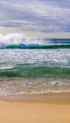 природа море песок небо горизонт волна