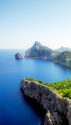 природа море деревья скалы nature sea trees rock