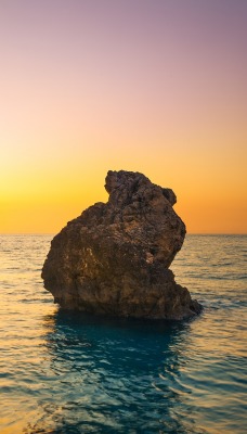 природа скалы горизонт море Лефкас Греция nature rock horizon sea Lefkada Greece