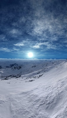 природа снего горы солнце nature snow mountains the sun