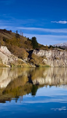 природа скалы озеро nature rock the lake