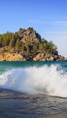 Волна берег море Wave shore sea