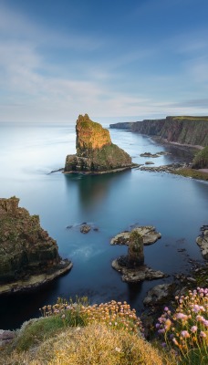 природа скалы море горизонт трава nature rock sea horizon grass