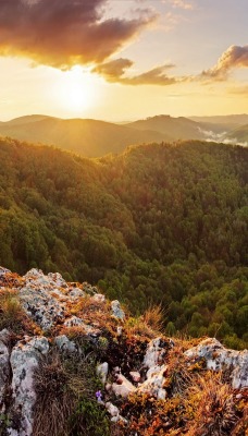 горы скалы закат mountains rock sunset