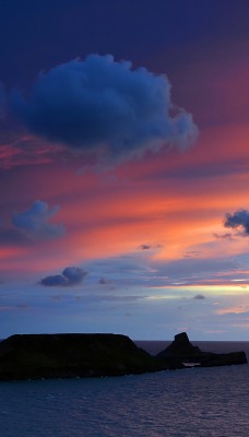 природа небо облака горизонт море nature the sky clouds horizon sea