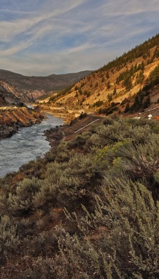 река ущелье river gorge