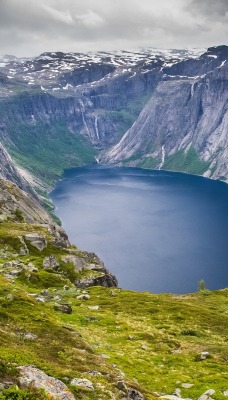 природа озеро скалы nature the lake rock