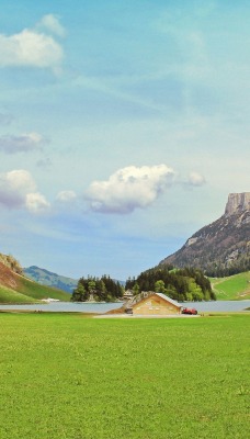 природа трава скалы горы nature grass rock mountains