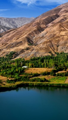 природа горы деревья море nature mountains trees sea