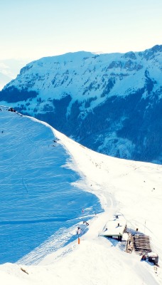 горы снег mountains snow