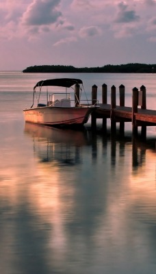 природа море лодка мост небо облака nature sea boat the bridge sky clouds