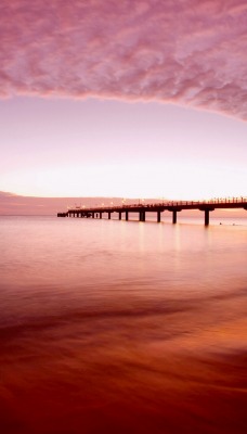 природа море облака мост nature sea clouds the bridge