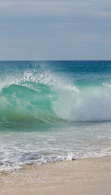 природа море берег горизонт волна