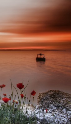 камни закат море stones sunset sea