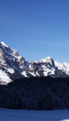 зима горы снег winter mountains snow