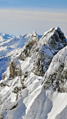 горы снег вершины mountains snow the top