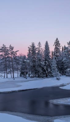 речка мороз зима the river frost winter