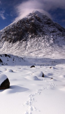 снег камни гора snow stones mountain